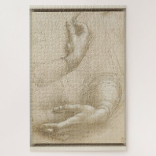 Quebra-cabeça Estudo da Mão de uma Mulher - Leonardo da Vinci (1