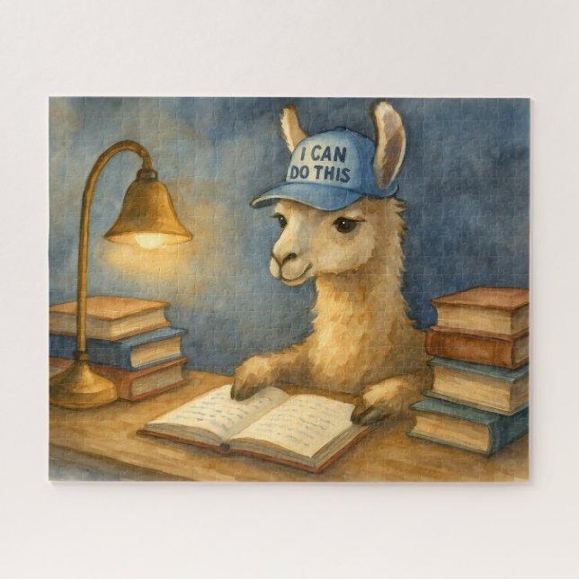 Quebra-cabeça Estudo da meia-noite do Llama (Horizontal)