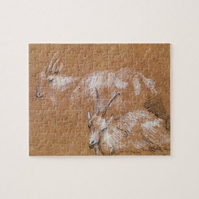 Quebra-cabeça Estudo das cabras (desenho) (Horizontal)