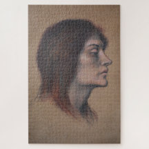 Estudo de uma Cabeça de Mulher (por Evelyn De Morg