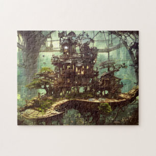 Quebra-cabeça Estufa Steampunk na Selva