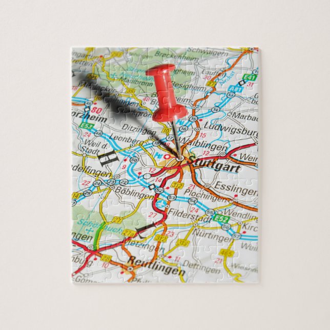 Quebra-cabeça Estugarda, Alemanha (Vertical)