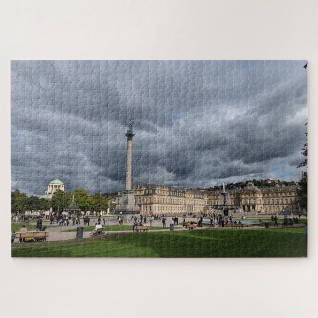 Quebra-cabeça Estugarda Baden Württemberg Alemanha  Schlossplatz (Horizontal)