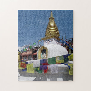 Quebra-cabeça Estupa Budista Catmandu Nepal Viagem Espiritual