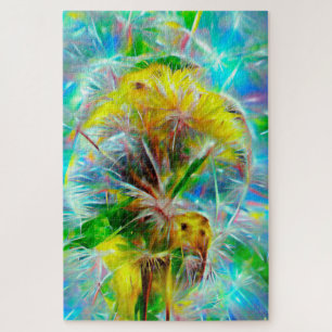 Quebra-cabeça Eteal Dandelions em Neon Dreamscape