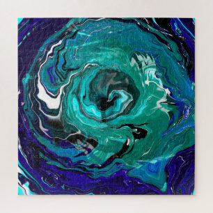 Quebra-cabeça Eternidade Azul Abstrato Art