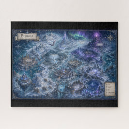 Quebra-cabeça Etheria (Mapa Fantástico do Mundo)