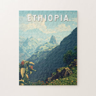 Quebra-cabeça Etiópia - Viagem Art Vintage