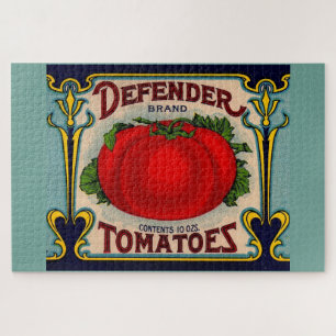 Quebra-cabeça Etiqueta de tomate de marca defensor dos anos 1910