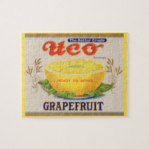 Quebra-cabeça Etiqueta Uco de Toranja de Marca 1930s