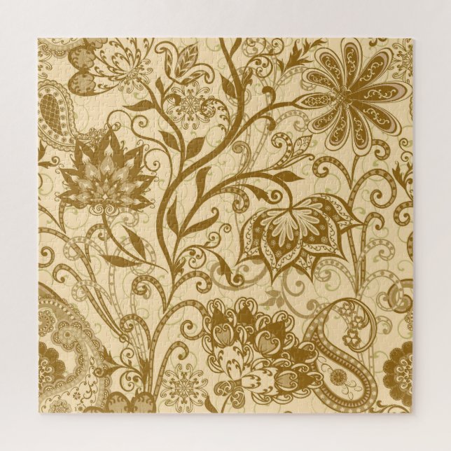 Quebra-cabeça Etnia Mandalas: Padrão de Estilo Indiano (Vertical)