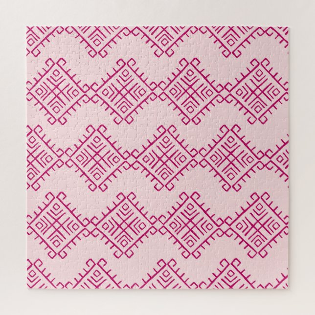 Quebra-cabeça Etnia tribal: abstrato de colheita decorativa. (Vertical)