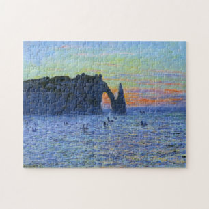 Quebra-cabeça Etretat Agulha e Porte d'Aval Monet Fine Art