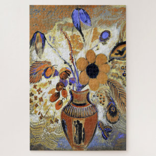 Quebra-cabeça Etruscan Vase com Flores, Redon