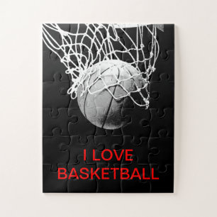 Quebra-cabeça Eu Adoro Basquete