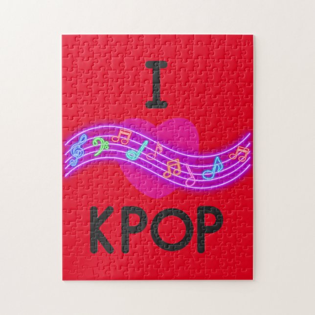 Quebra-cabeça Eu adoro o K pop (Vertical)