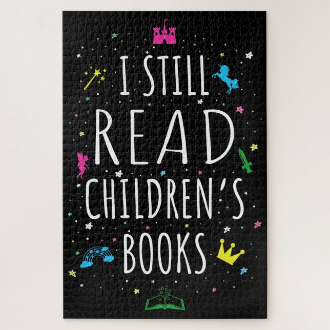 Quebra-cabeça Eu ainda leio livros infantis I (Vertical)