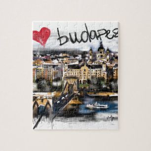 Quebra-cabeça Eu amo Budapest