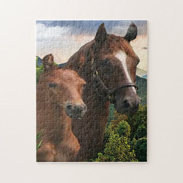 Quebra-cabeça Eu amo Cavalos (Vertical)