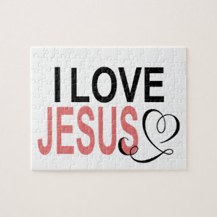 Quebra-cabeça Eu amo Jesus