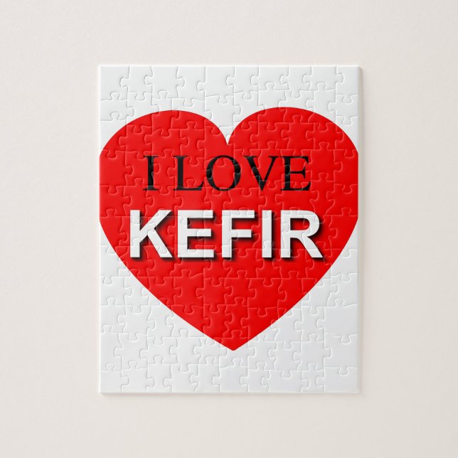 Quebra-cabeça Eu Amo Kefir (Vertical)