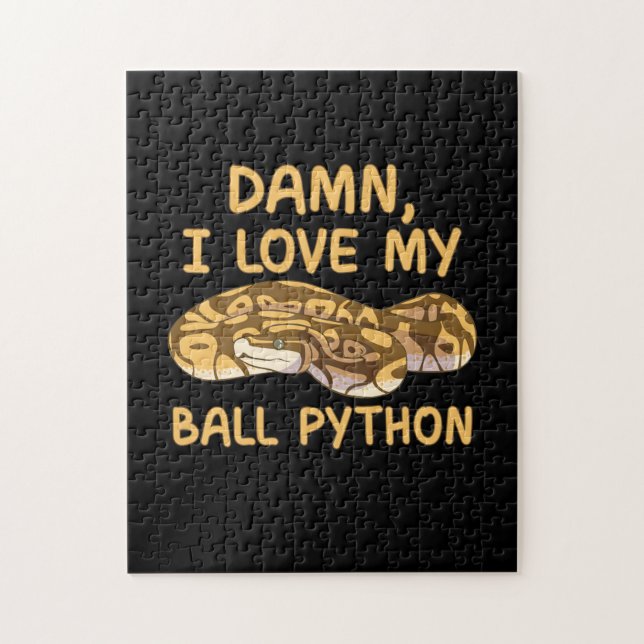 Quebra-cabeça Eu Amo Meu Python Ball (Vertical)