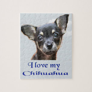 Quebra-cabeça Eu amo o meu Chihuahua