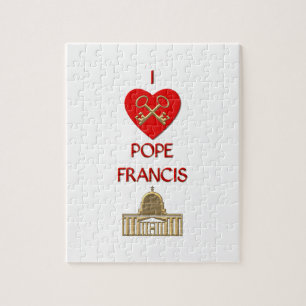 Quebra-cabeça Eu Amo o Papa Francisco
