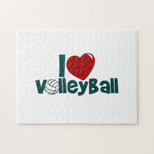 Quebra-cabeça Eu amo o voleibol