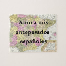 Quebra-cabeça Eu amo os meus antepassados espanhóis | Quebra-cab