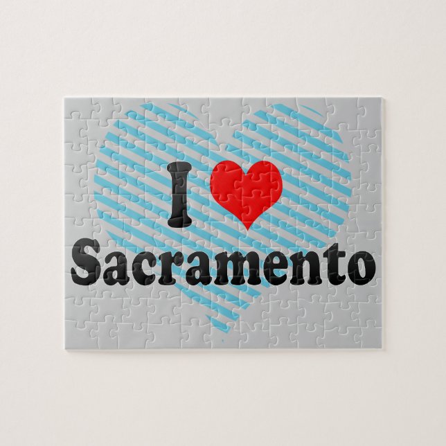 Quebra-cabeça Eu amo Sacramento, os Estados Unidos (Horizontal)