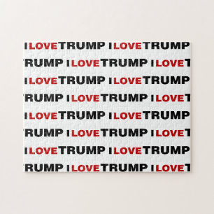 Quebra-cabeça Eu Amo Trump