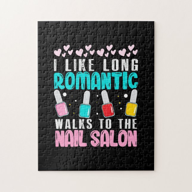 Quebra-cabeça Eu Caminho Até O Salão De Unhas (Vertical)