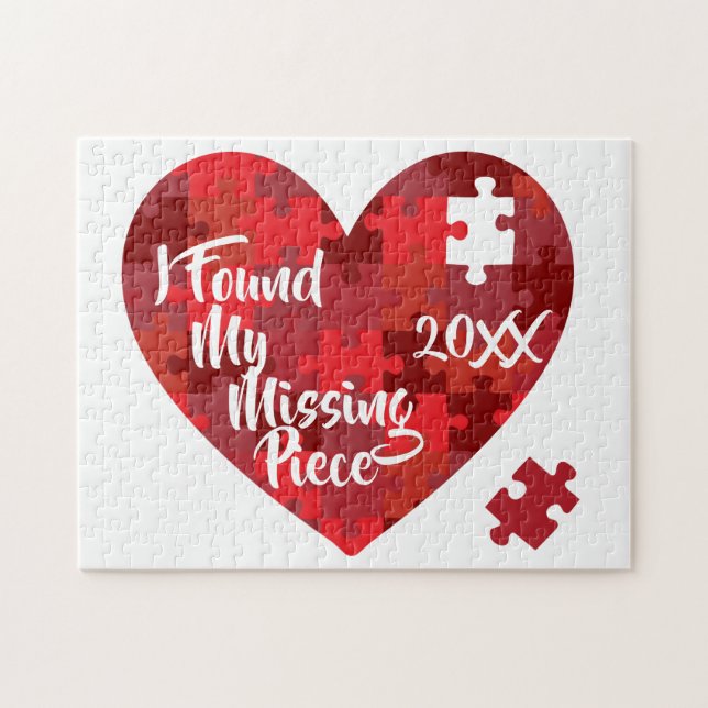 Quebra-cabeça Eu encontrei minha parte faltante - adopção do (Horizontal)