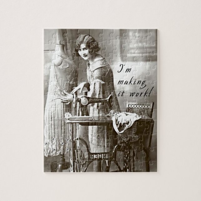 Quebra-cabeça Eu estou fazendo-o trabalhar (Vertical)