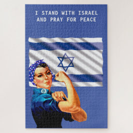 Quebra-cabeça Eu fico com Israel Vintage Rosie & Flag