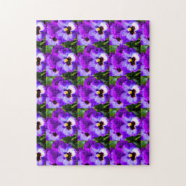 Quebra-cabeça Eu fico louco por Pansies Quebra-cabeça! Boa Sorte