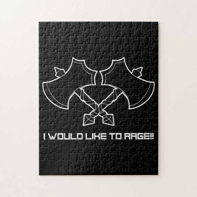 Quebra-cabeça "Eu gostaria de raiva" - o bárbaro, sempre. (Vertical)