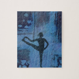 Quebra-cabeça Eu mantenho minha menina da ioga do equilíbrio