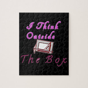 Quebra-cabeça Eu penso fora da caixa: Design criativo