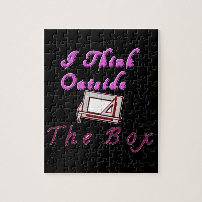 Quebra-cabeça Eu penso fora da caixa: Design criativo (Vertical)