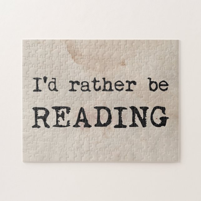 Quebra-cabeça Eu Preferencialmente Lendo (Horizontal)