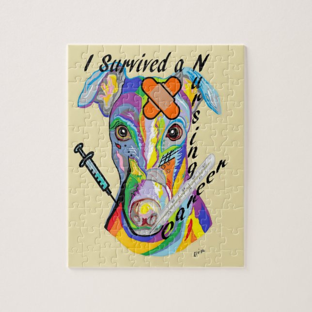 Quebra-cabeça Eu sobrevivi a uma carreira dos cuidados (Vertical)