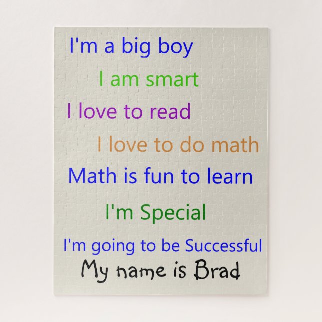 Quebra-cabeça Eu sou especial (Vertical)