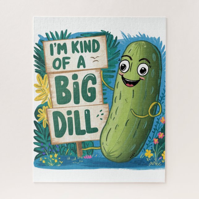 Quebra-cabeça Eu sou meio que um Big Dill (Vertical)