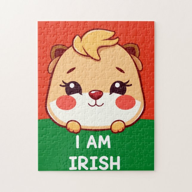 Quebra-cabeça Eu sou um animal irlandês fofo (Vertical)