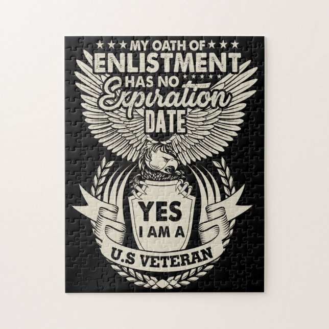 Quebra-cabeça Eu Sou Um Veterano Dos Eua (Vertical)