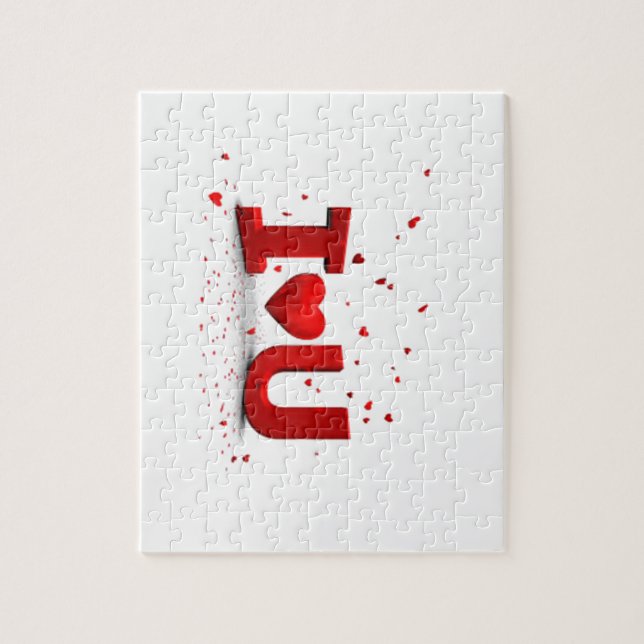 Quebra-cabeça Eu te amo (Vertical)