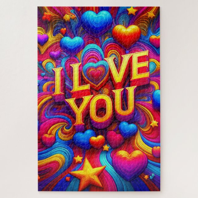 Quebra-cabeça Eu Te Amo (Vertical)