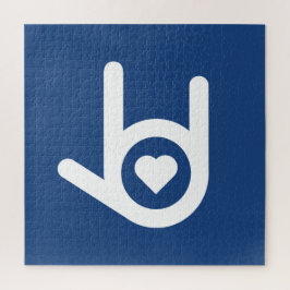 Quebra-cabeça Eu Te Amo, Azul